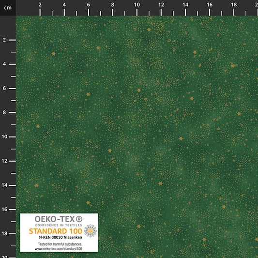 Snow Crystals Stof - Green - 4593-804