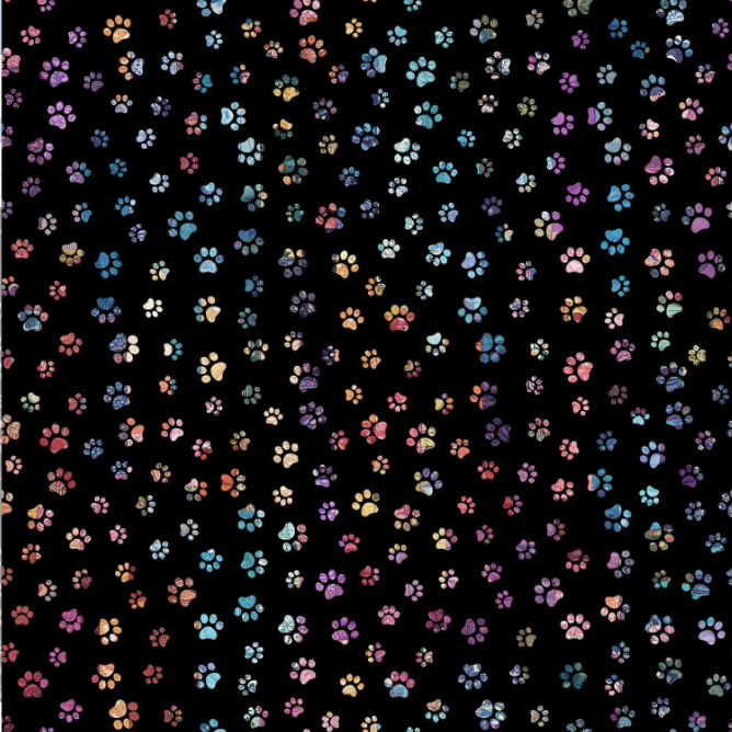 Sophisticat - Paw Prints - CD4006-Black