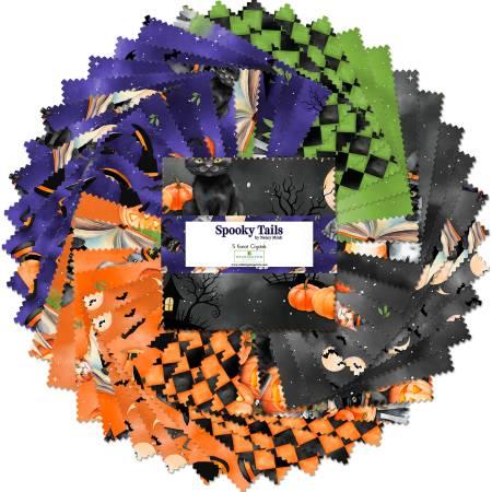 Spooky Tails - 5in Squares - 42pcs, # Q508-894-508