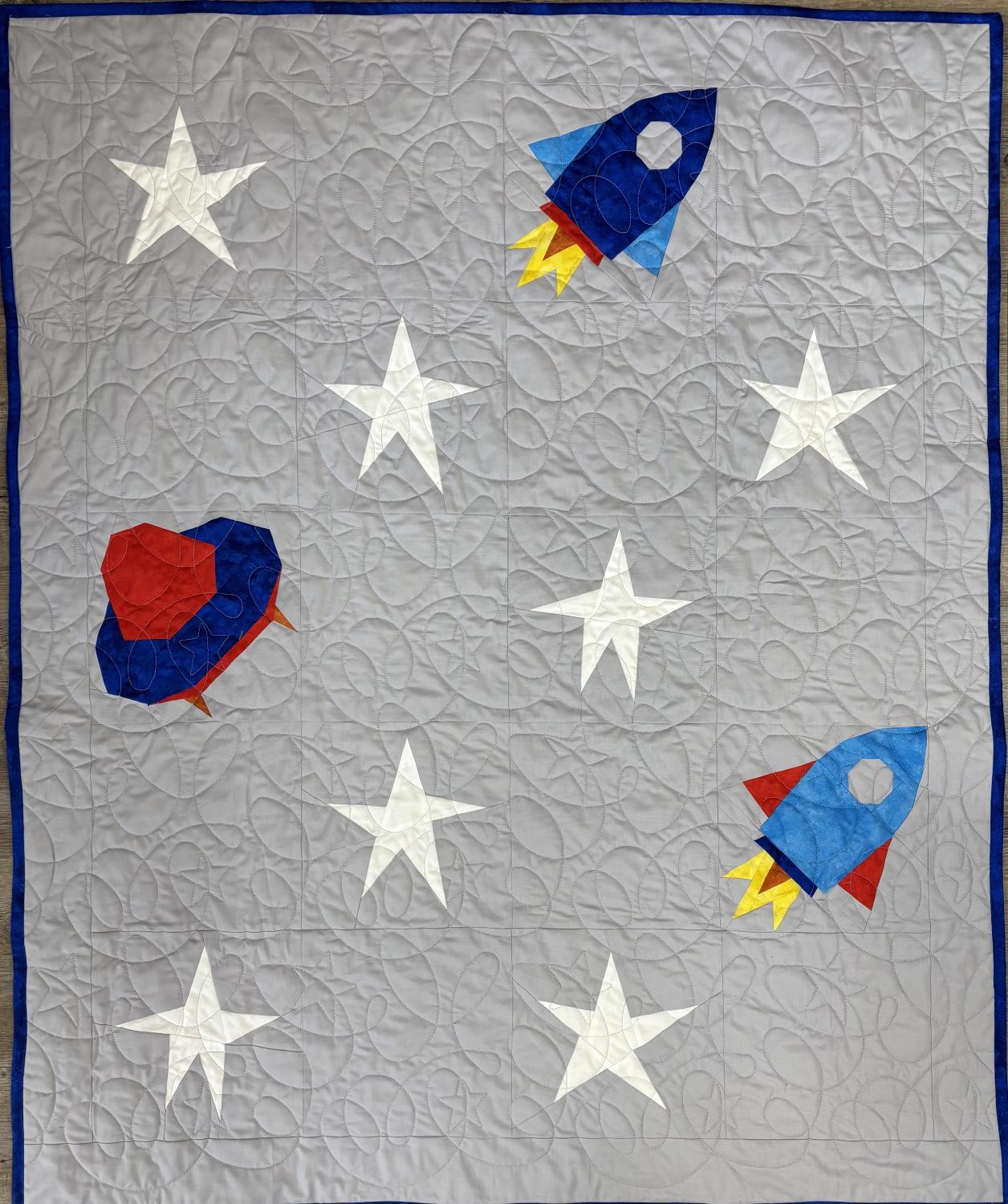 Star Cruisers Crib Quilt Kit - 42" x 41"