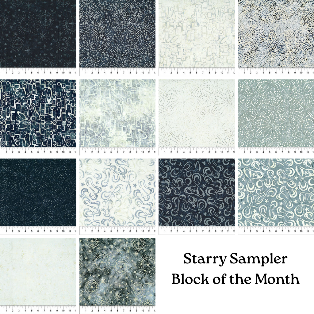 Starry Sampler Block of the Month - Fat Quarter Insurance Bundle - Pre-Order