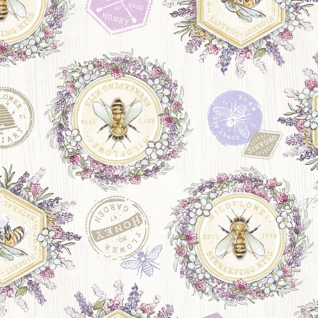 Sweet Honey Bee Medallions - LMW115 3 24 Multi