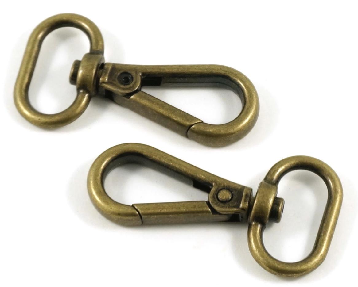 Swivel Snap Hook - 3/4" - Antique Brass - EBHK-18-AB