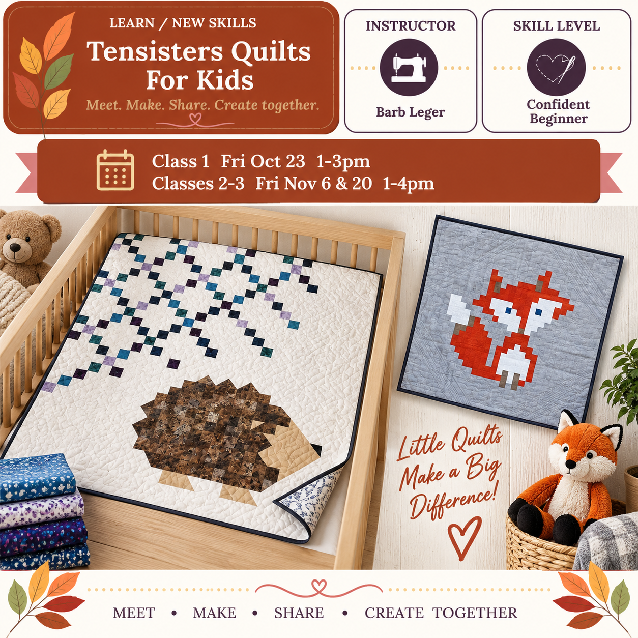 Tensisters For Kids - Starts Fri Oct 23 @1pm