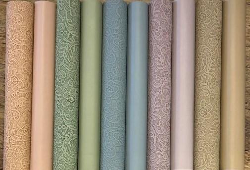 Textured Lace Vinyl - Light Blue