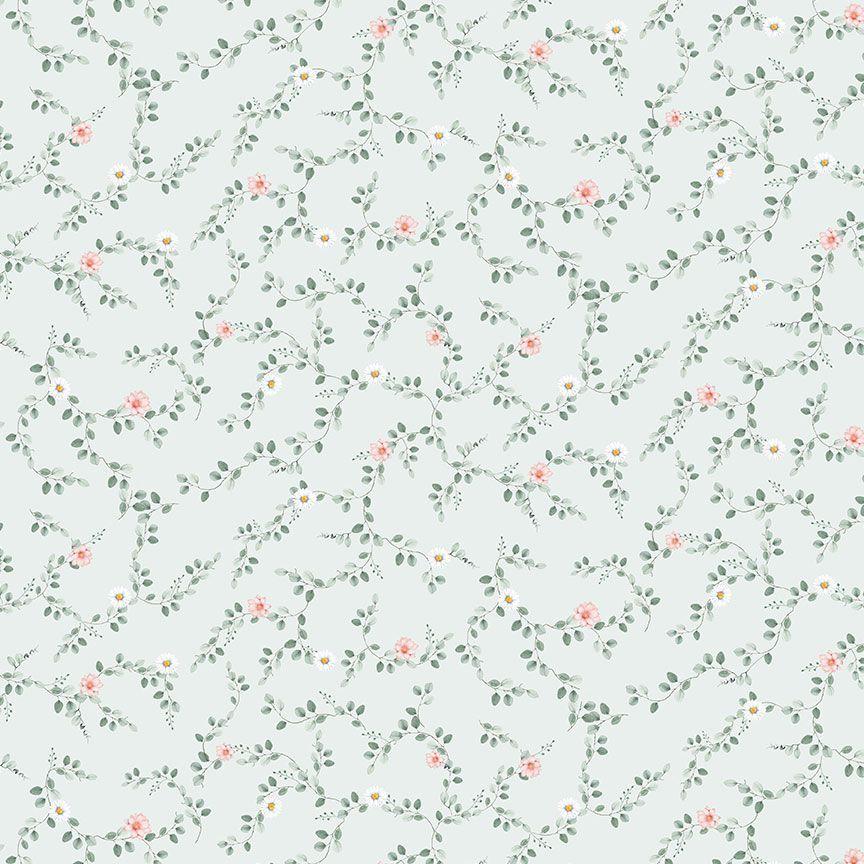 Till the Cows Come Home - Tiny Floral Vines - CD4046-Blue