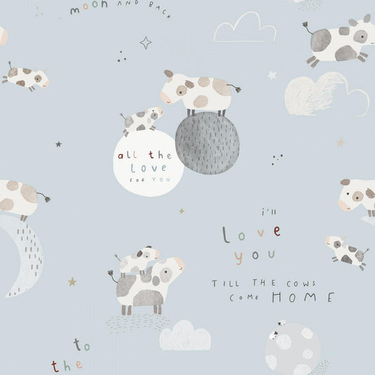 Till the Cows Come Home Flannel - RBF16110-BLU