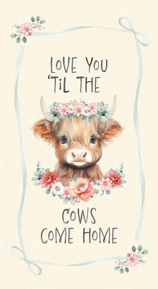 Till the Cows Come Home Panel - CD4040 Cream