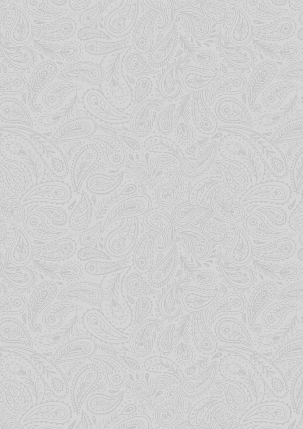 Tiny Tonal - Peacock Paisley Grey On Grey - TT16.3