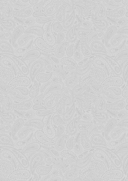 Tiny Tonal - Peacock Paisley Grey On Grey - TT16.3