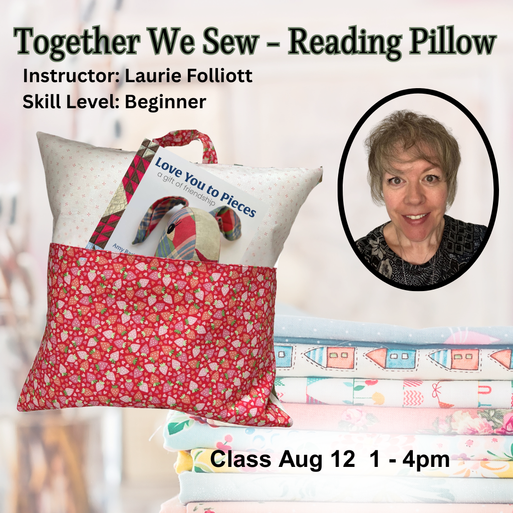 Together We Sew - Reading Pillow
