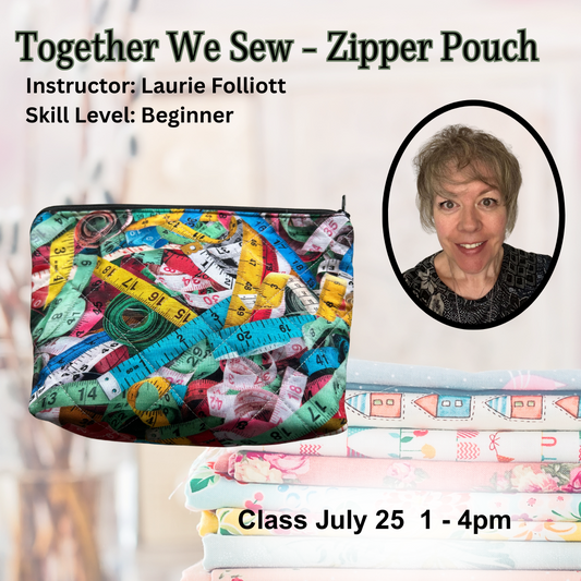 Together We Sew - Zipper Pouch