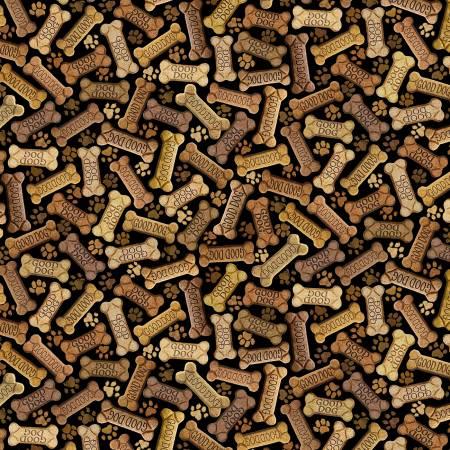 Tossed Dog Bones - CD8555-Black