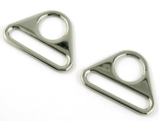 Triangle Rings 1 1/2" - Nickel - 2 pack - EBTRI-38-NL/2