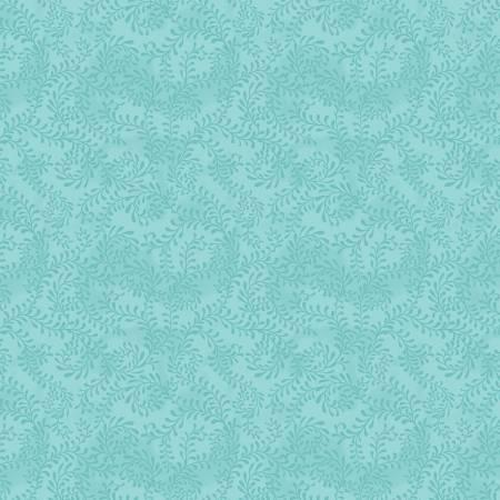 Turquoise Swirling Leaves # 27650-447