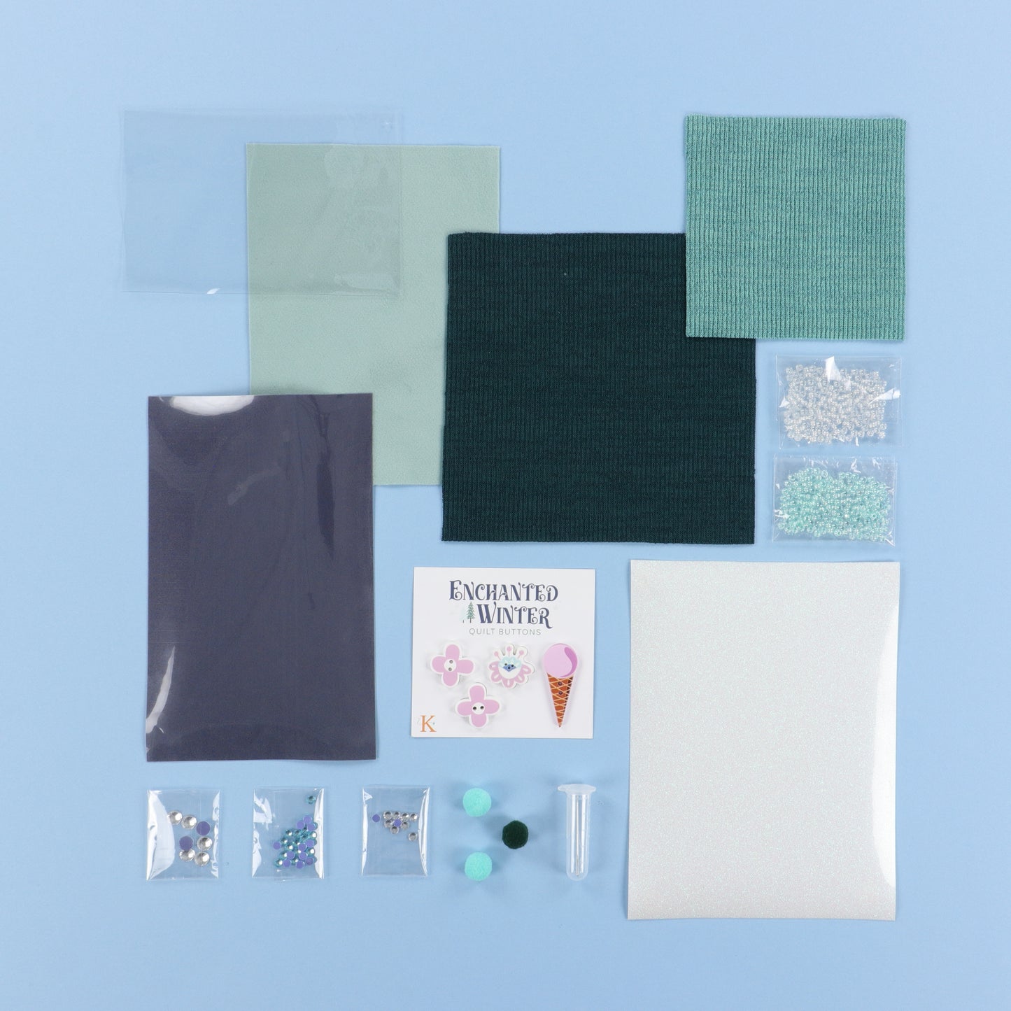 Enchanted Winter Embellishment Kit - KDKB1313