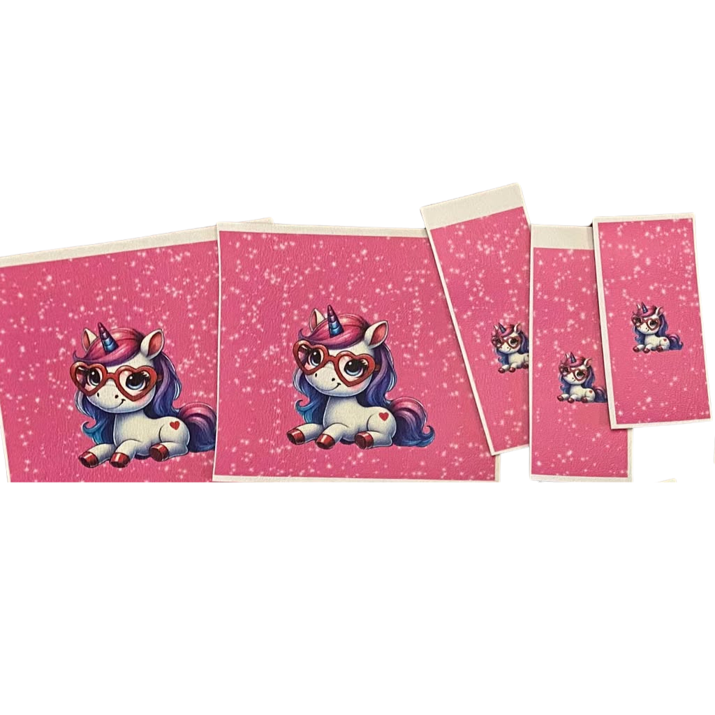 Valentine Animals - Unicorn - Gift Card & Chapstick