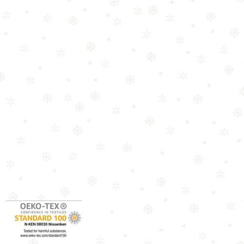 We Love Christmas 2025 - White Snowflakes With Pearls - 4592M-113P