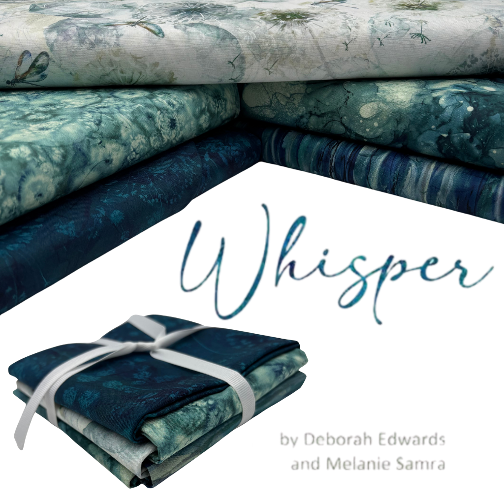 Whisper Fat Quarter Bundle - Dark Green - 5 Pack