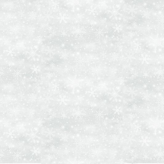 Winter Wonderland Flannel - Snowflakes - Mist - CF3700 MIS