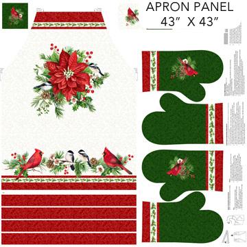 Yuletide Traditions Apron Panel - DP26113-10