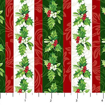Yuletide Traditions Stripe - DP26108-10