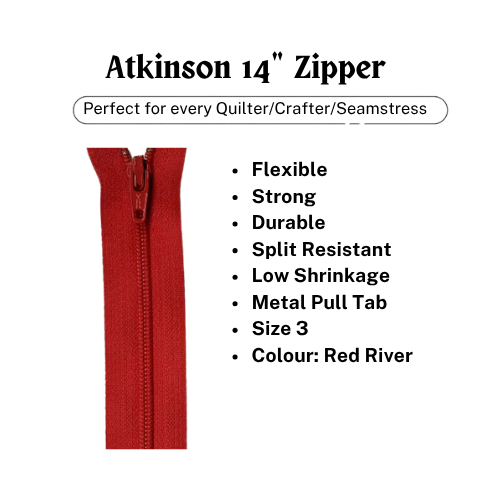 Zipper, Atkinson 14" - Red River - ATK330Z