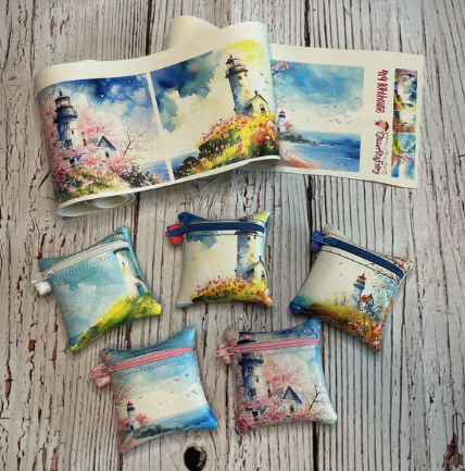 Zipper Bag Panels Lighthouse - New Style 10panels
