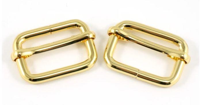 Adjustable Sliders (2 Pack) - 1" Gold SLD25MM-GO/2