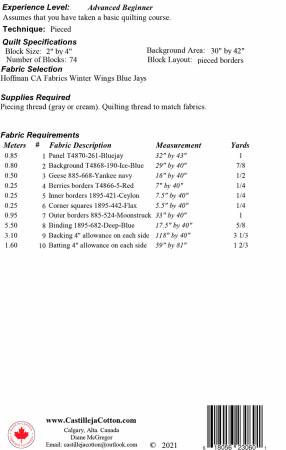 Blue Jay Panel # CJC-55591