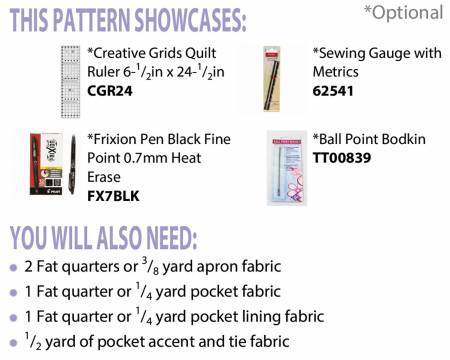 Quick Quilters Apron # CLPCLA040