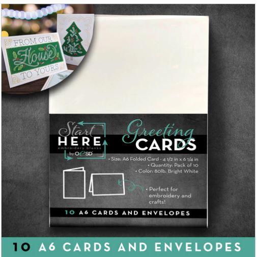 Cards, Embroidery, 4" x 6" - OESD846