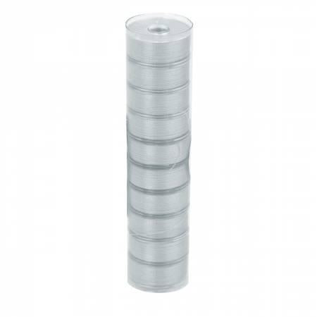 Clear-Glide Pre-wound Class L 115yd Bobbins Light Gray 10 Count - 13017-L-F