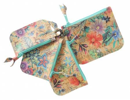 Cork Coin Purse with Key Ring # AT674