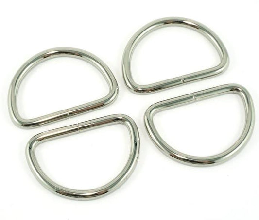 D Ring 4 pack 1" Nickel - SKD1100DRN