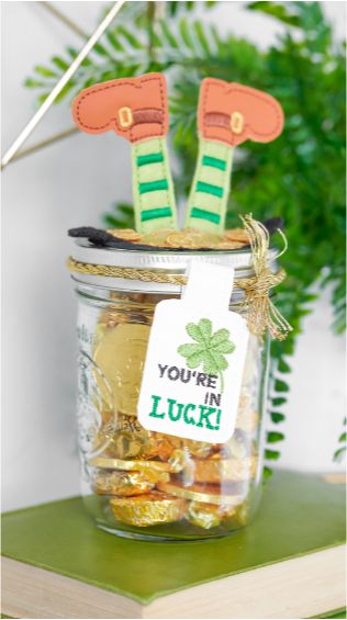 Digital Dealer Exclusive February - Pot O' Gold Jar Topper & Gift Tag
