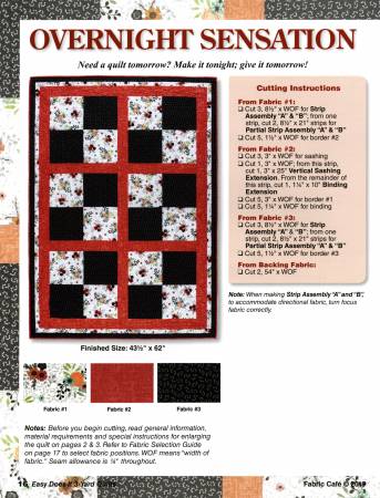 Easy Does It 3-Yard Quilts Pattern Book - FC031950