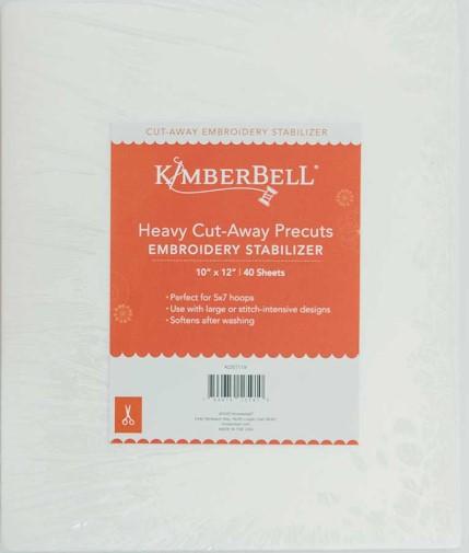 Kimberbell - Heavy Weight Cut Away Precut 10x12" sheets - 40 pack - KDST119 - SPECIAL ORDER