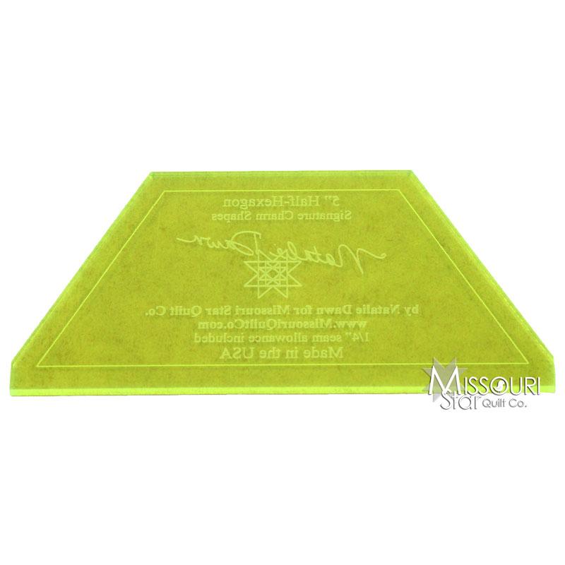 Hexagon Half 5" Template - NOT132