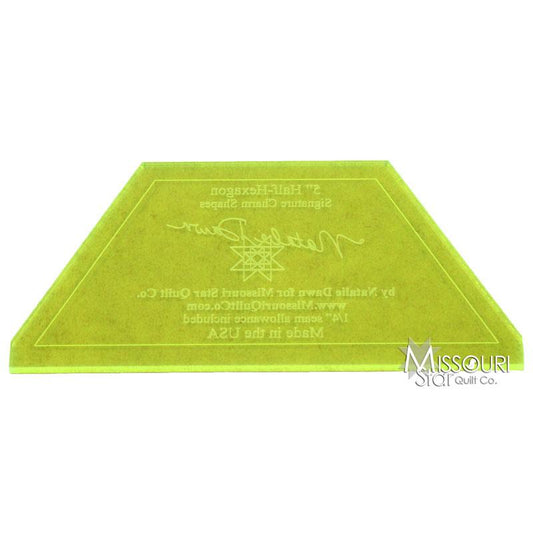 Hexagon Half 5" Template - NOT132