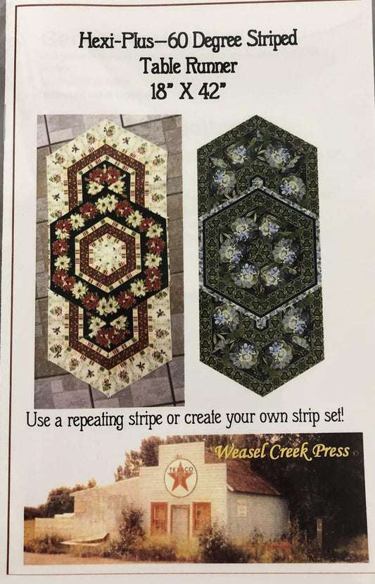 Hexi Plus 60 Degree Striped Table Runner