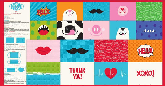 Safety First Panel 8 adult, 10 children mask 24x44"