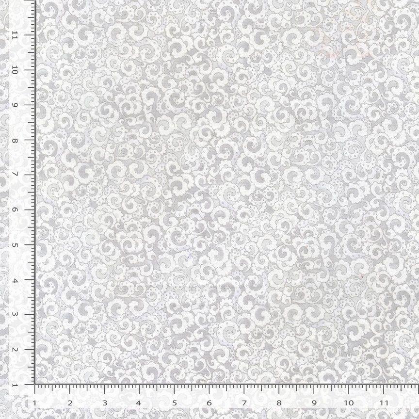 Icicle - Metallic Scrolls - White - CM1008WHT