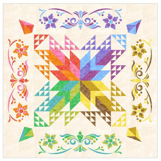 Inner Reflections Block of the Month Light Colorway - Full Kit