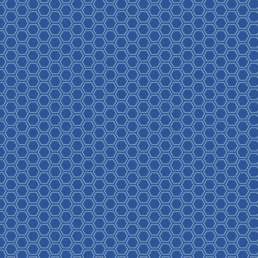 Kimberbell Basic - Blue - Honeycomb - 8256-B