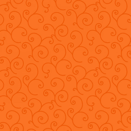 Kimberbell Basic - Orange Tonal -Scroll - 8243-O2