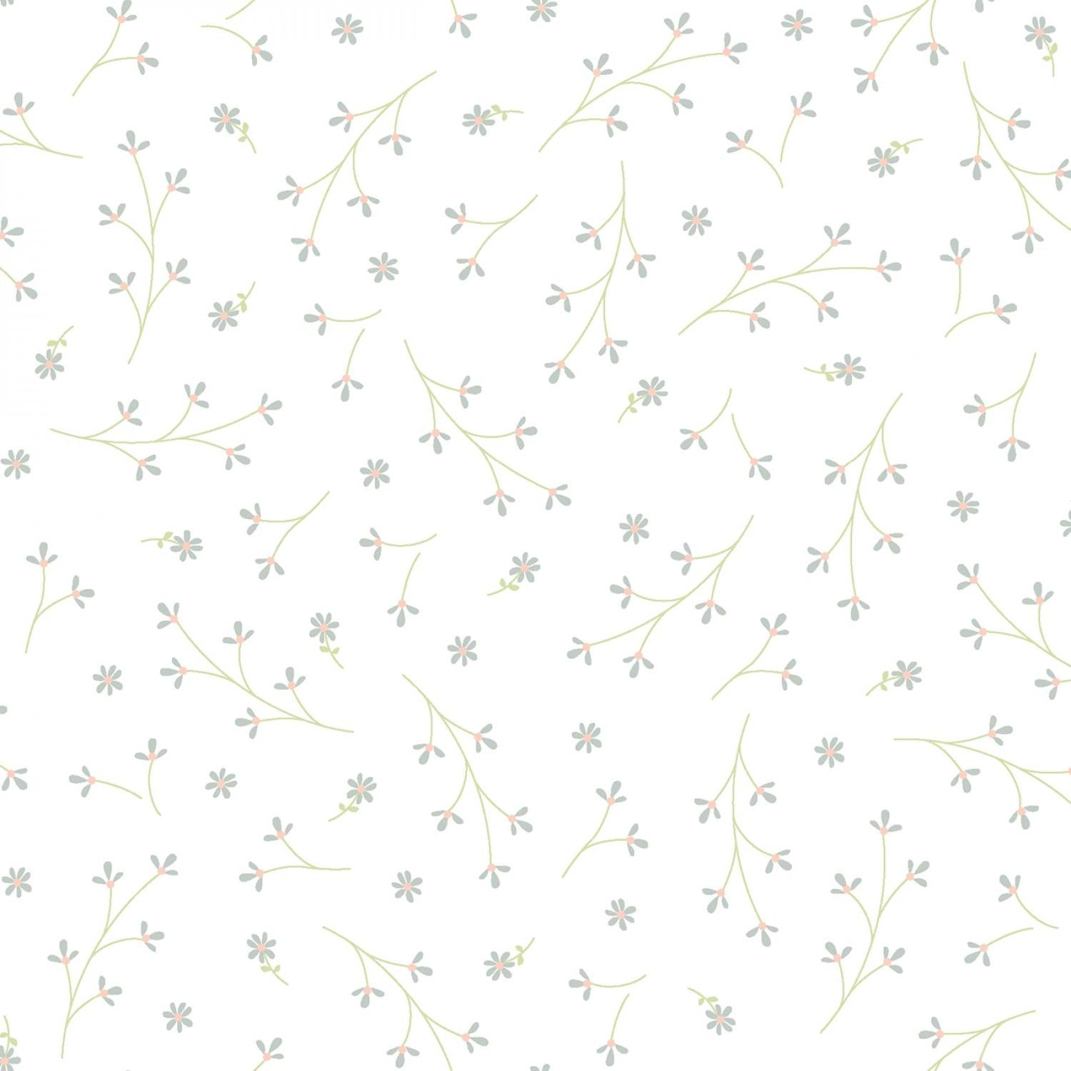 Kimberbell Basic - White - Pretty Petals - 8260-W2