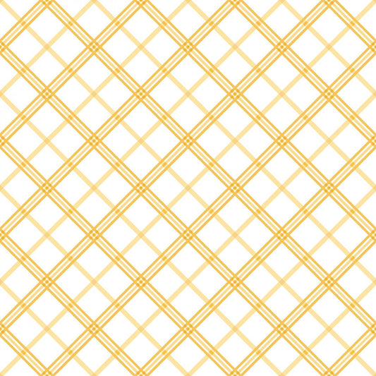 Kimberbell Basic - Yellow - Plaid - 8262-S