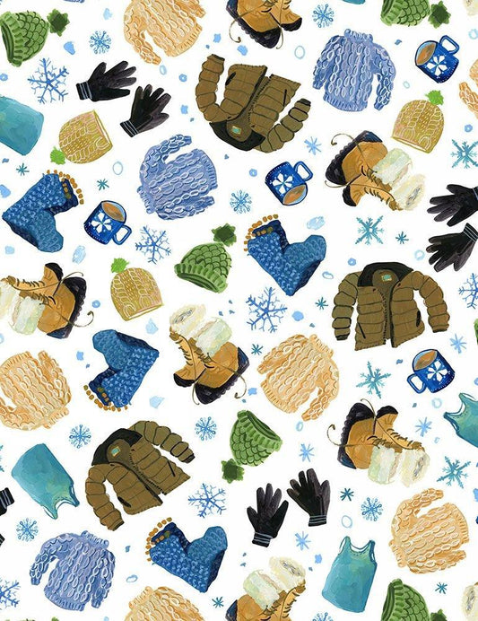 Licenced to Chill - Winter Clothing on White - DSDJL2157