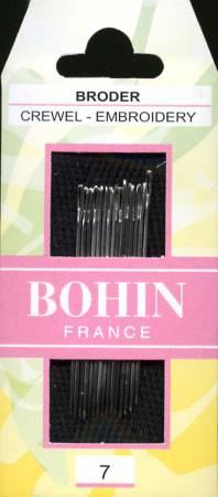 Needles Bohin Embroidery/Crewel Size 7
